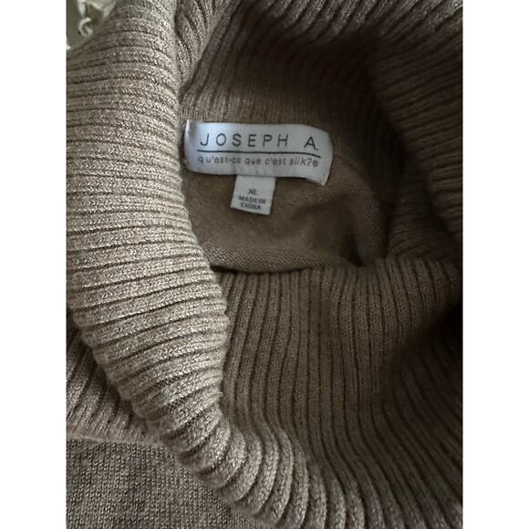 Joseph A. Turtle Neck Sweater XL Tan - Picture 3 of 3